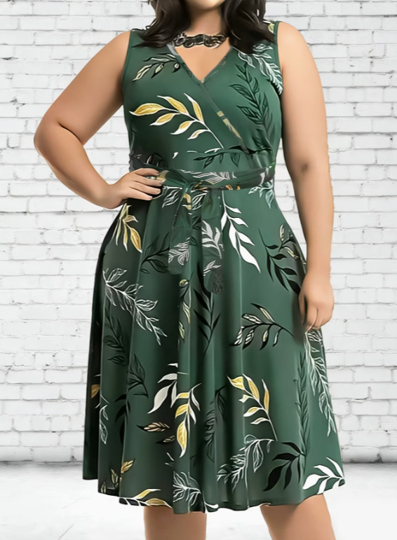 Vestido verde ligero