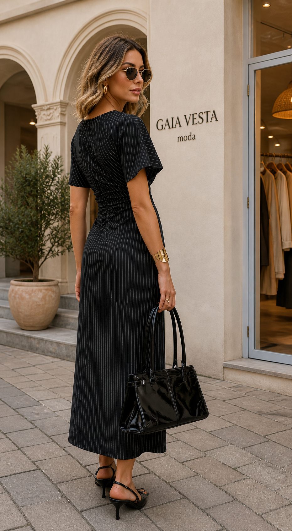 Vestido negro RAIK ajustado
