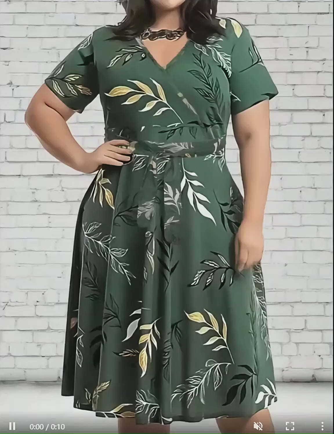 Vestido verde fresco
